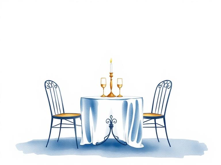 Um jantar especial para os recém-casados